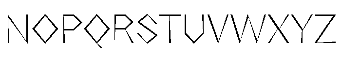 NaNRageZippNr ExtraLt Font UPPERCASE