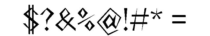NaNRageZippNr Reg Font OTHER CHARS