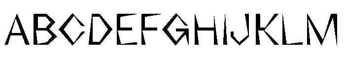 NaNRageZippNr Reg Font UPPERCASE
