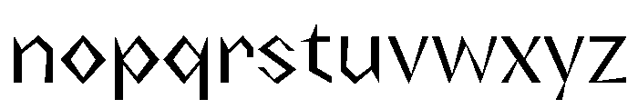 NaNRageZippNr Reg Font LOWERCASE