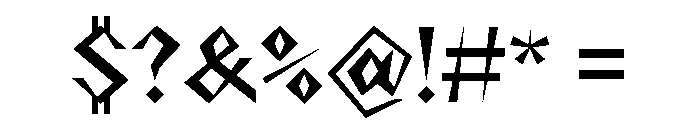 NaNRageZippNr SemiBd Font OTHER CHARS