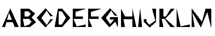NaNRageZippNr SemiBd Font UPPERCASE