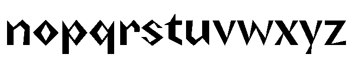 NaNRageZippNr SemiBd Font LOWERCASE
