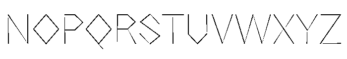 NaNRageZippNr Thin Font UPPERCASE