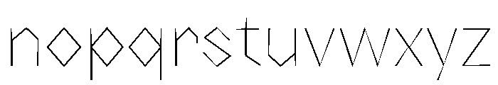 NaNRageZippNr Thin Font LOWERCASE