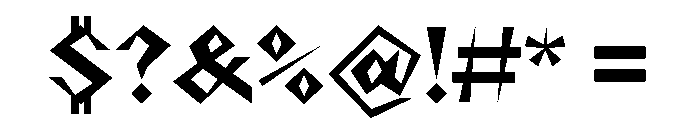 NaNRageZippStd Bd Font OTHER CHARS