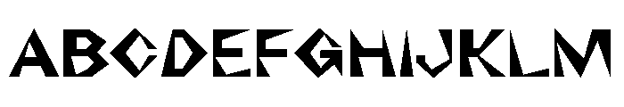 NaNRageZippStd Bd Font UPPERCASE