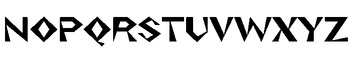 NaNRageZippStd Bd Font UPPERCASE