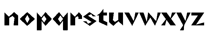 NaNRageZippStd Bd Font LOWERCASE