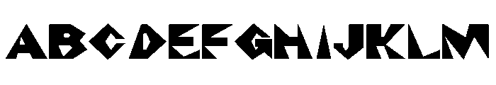 NaNRageZippStd Blk Font UPPERCASE