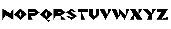 NaNRageZippStd Blk Font UPPERCASE
