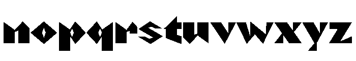 NaNRageZippStd Blk Font LOWERCASE