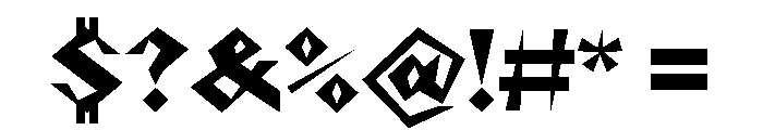 NaNRageZippStd ExtraBd Font OTHER CHARS