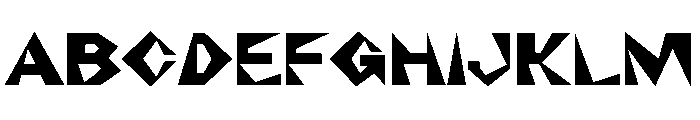 NaNRageZippStd ExtraBd Font UPPERCASE