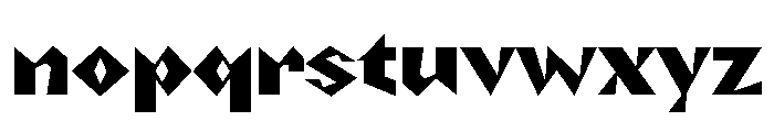 NaNRageZippStd ExtraBd Font LOWERCASE