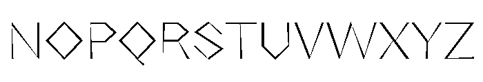 NaNRageZippStd ExtraLt Font UPPERCASE