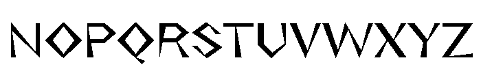 NaNRageZippStd Med Font UPPERCASE