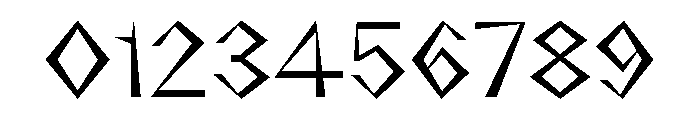 NaNRageZippStd Reg Font OTHER CHARS