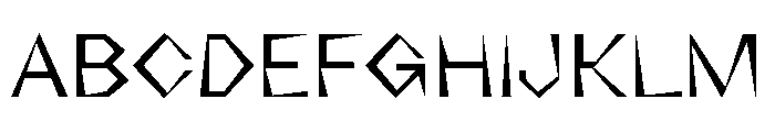 NaNRageZippStd Reg Font UPPERCASE