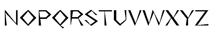 NaNRageZippStd Reg Font UPPERCASE