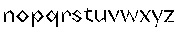 NaNRageZippStd Reg Font LOWERCASE