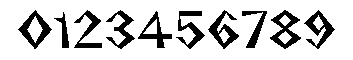 NaNRageZippStd SemiBd Font OTHER CHARS