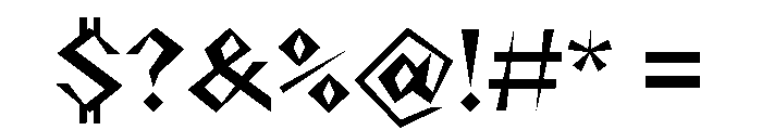 NaNRageZippStd SemiBd Font OTHER CHARS