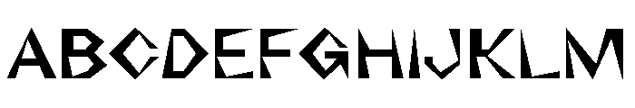 NaNRageZippStd SemiBd Font UPPERCASE