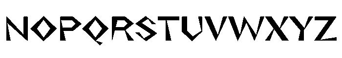 NaNRageZippStd SemiBd Font UPPERCASE