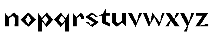 NaNRageZippStd SemiBd Font LOWERCASE