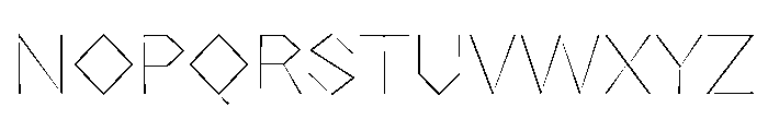 NaNRageZippStd Thin Font UPPERCASE