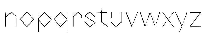 NaNRageZippStd Thin Font LOWERCASE