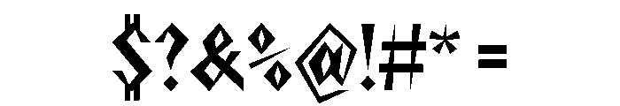 NaNRageZippXCnd Bd Font OTHER CHARS