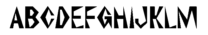 NaNRageZippXCnd Bd Font UPPERCASE