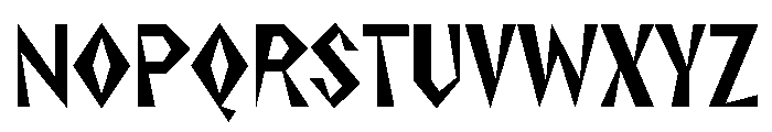NaNRageZippXCnd Bd Font UPPERCASE