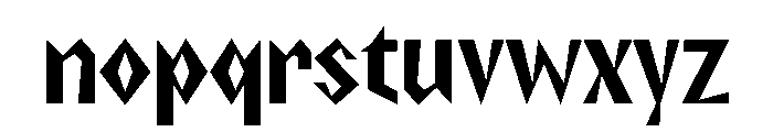 NaNRageZippXCnd Bd Font LOWERCASE