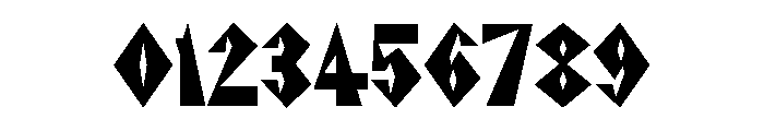 NaNRageZippXCnd Blk Font OTHER CHARS