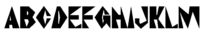 NaNRageZippXCnd Blk Font UPPERCASE