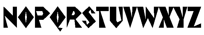 NaNRageZippXCnd Blk Font UPPERCASE