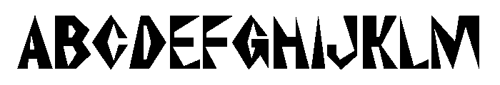 NaNRageZippXCnd ExtraBd Font UPPERCASE
