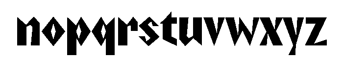 NaNRageZippXCnd ExtraBd Font LOWERCASE