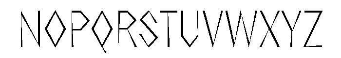NaNRageZippXCnd ExtraLt Font UPPERCASE