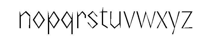NaNRageZippXCnd ExtraLt Font LOWERCASE