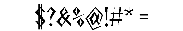 NaNRageZippXCnd Med Font OTHER CHARS