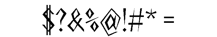 NaNRageZippXCnd Reg Font OTHER CHARS