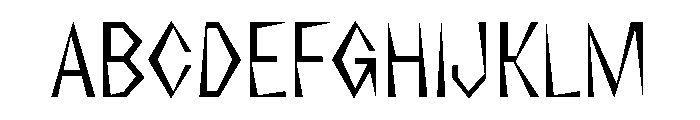 NaNRageZippXCnd Reg Font UPPERCASE