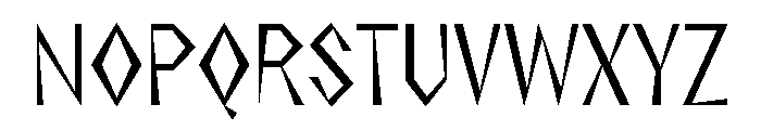 NaNRageZippXCnd Reg Font UPPERCASE