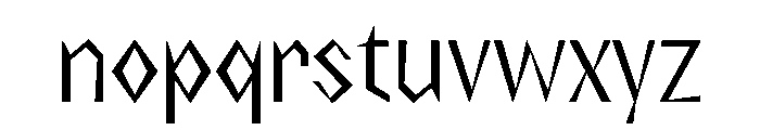 NaNRageZippXCnd Reg Font LOWERCASE