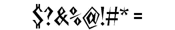 NaNRageZippXCnd SemiBd Font OTHER CHARS
