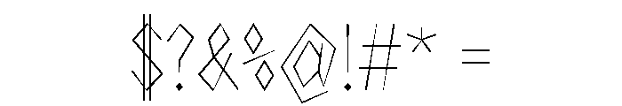 NaNRageZippXCnd Thin Font OTHER CHARS